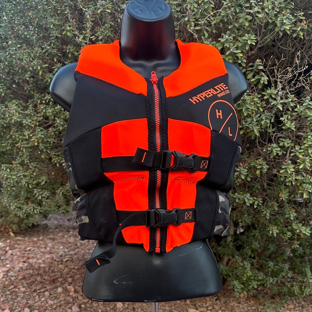 Hyperlite Orange and Black Life Vest - Picture 4 of 17